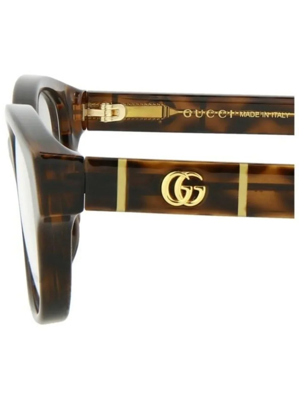 New Gucci Womens Square/Rectangle Havana Havana Transparent Fashion Designer Eye